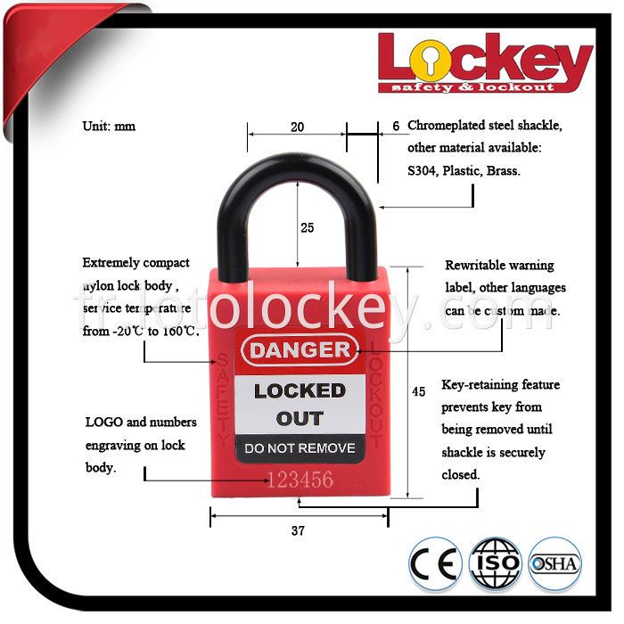 Plastic Short Shackle Padlock